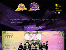 Tablet Screenshot of hangarmusicbar.com.br